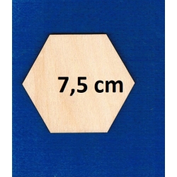 Sześciokąt 6,5cm , figury geometryczne, plaster miodu , panel ścienny,sklejka , HEKSAGON 6,5